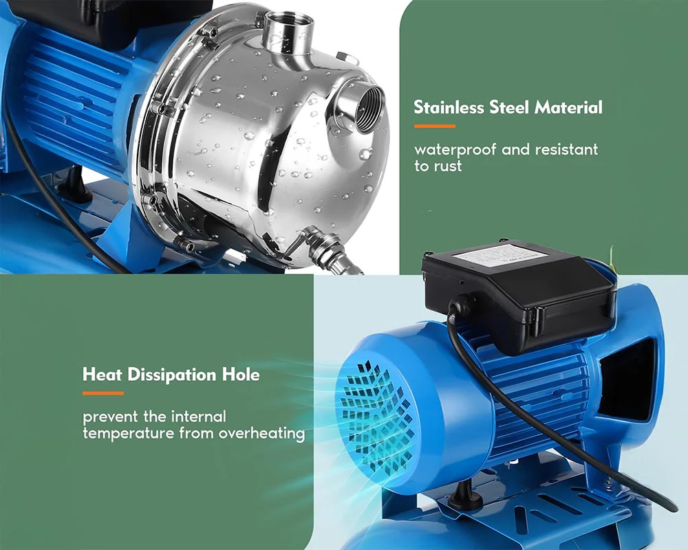 1.6HP Pressure Tank Booster Pump - Image 5