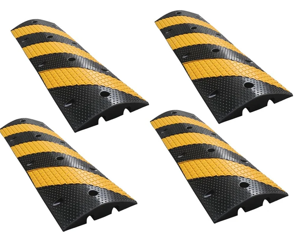 1 Channel Floor Cable Protector Solid Ramp 4Pack - Image 2