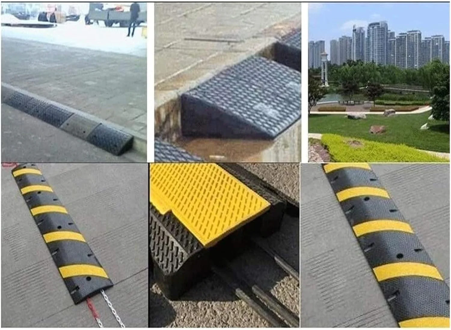 1 Channel Floor Cable Protector Solid Ramp 4Pack - Image 4