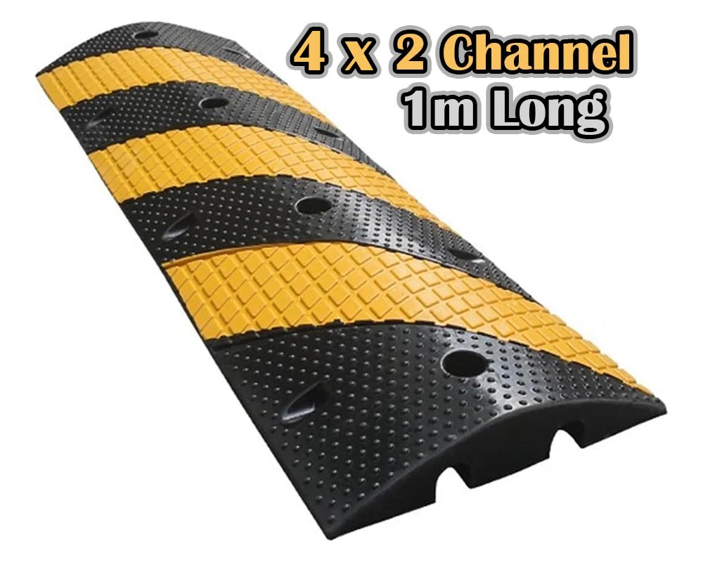1 Channel Floor Cable Protector Solid Ramp 4Pack - Image 9