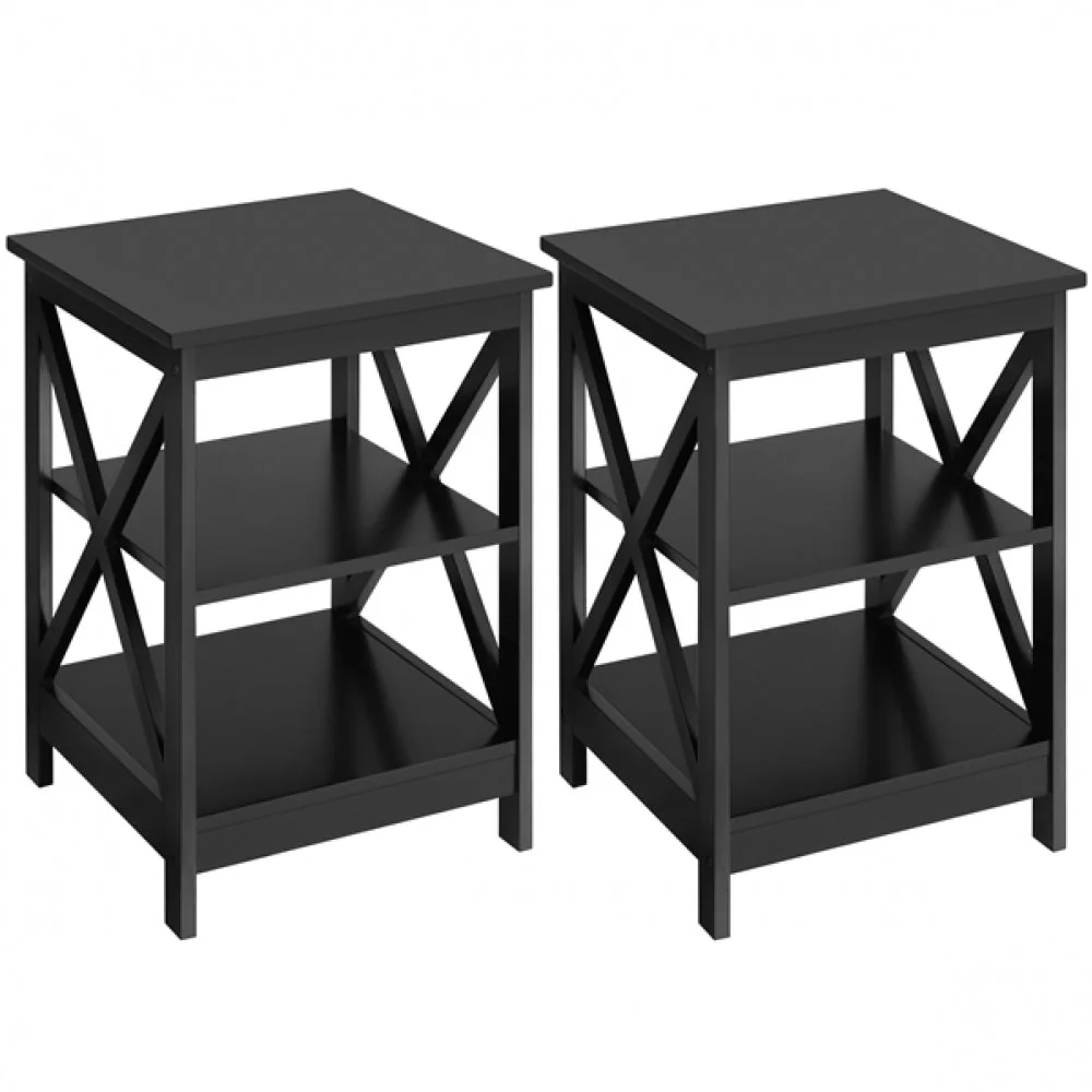 1 Pair X Frame Side Table - Image 12