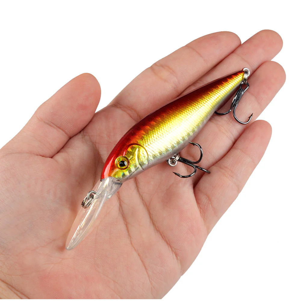 10 Pack Fishing Lures Hard Baits, 3D Eyes Minnow Fishing Lures 11cm 10.5g - Image 3