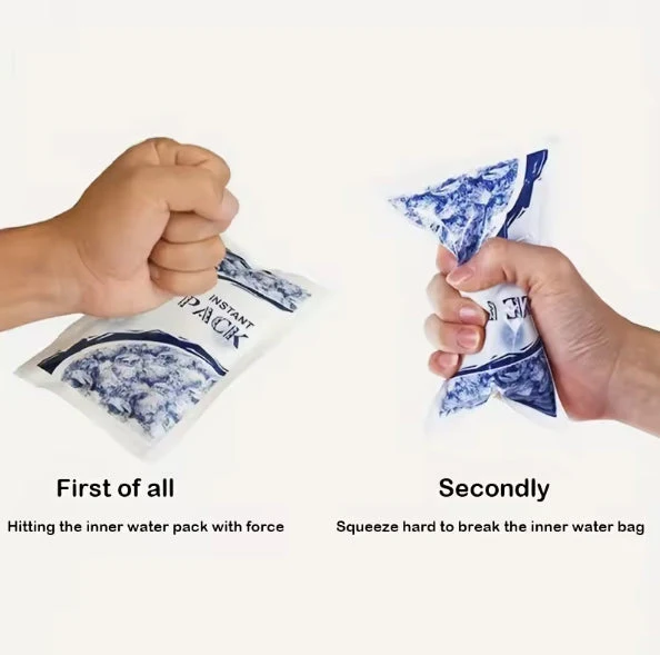 10 packs Instant Ice Cold Pack Disposable Cold Therapy Ice Packs for Pain Relief - Image 2