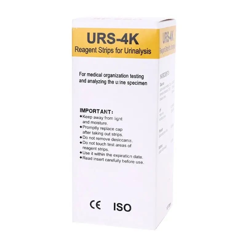 100 Strips URS-4K Urinalysis Reagent Strips - 4 Parameters - Image 3
