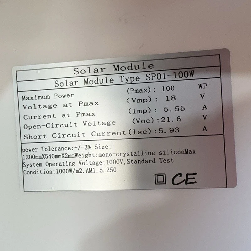 100W Solar Panel Kit - Image 8
