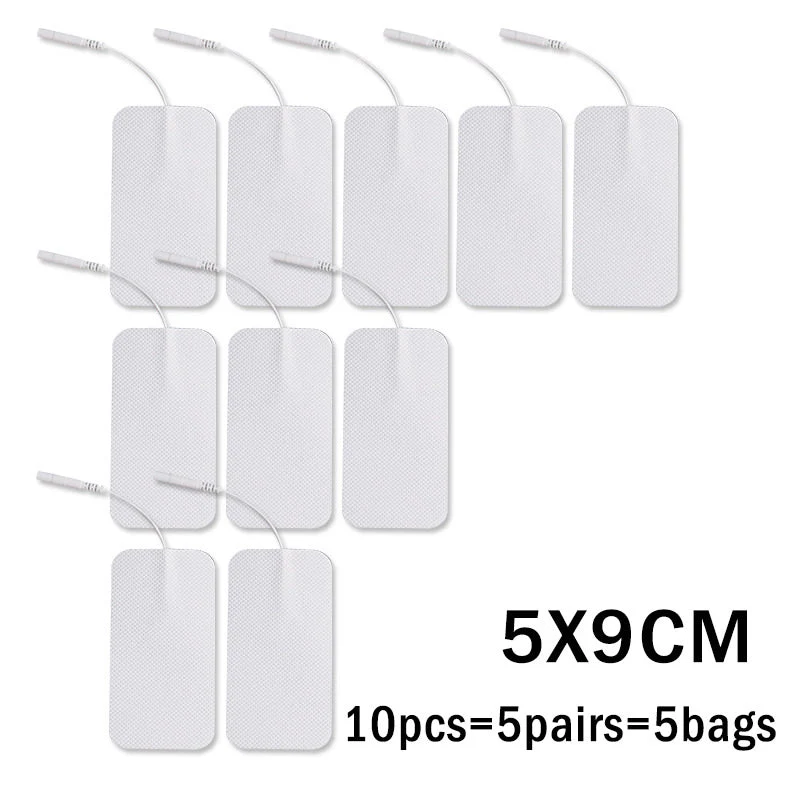 10PC Rectangle Replacement Pads for Tens Machine Massager - Image 3