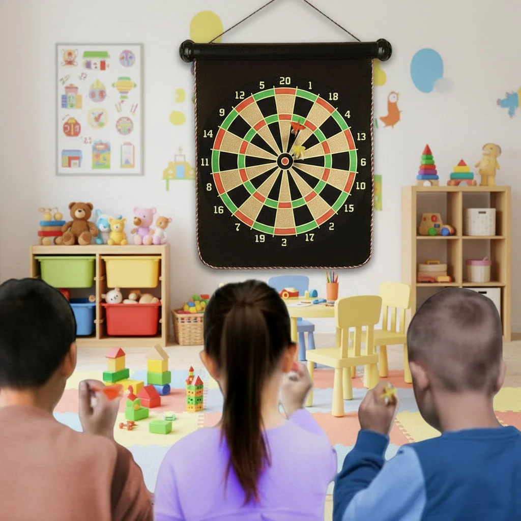 11" Portable Safety Magnetic Double-Side Dart Mat - Image 4