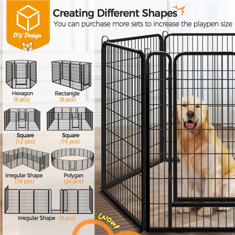 12 Panels Heavy Duty Dog Playpen Panels - Image 8
