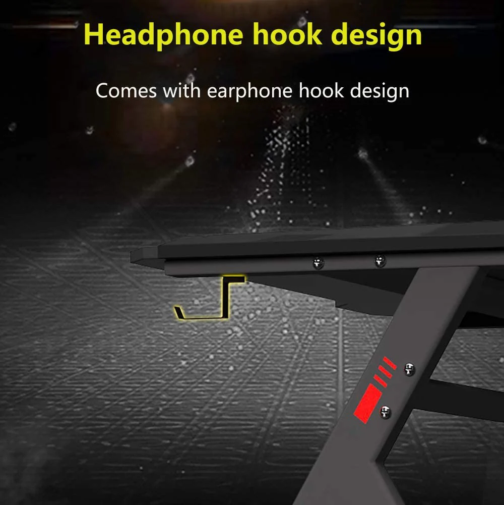 Gaming Desk Table Computer Desk RGB Light 120cm - Image 13