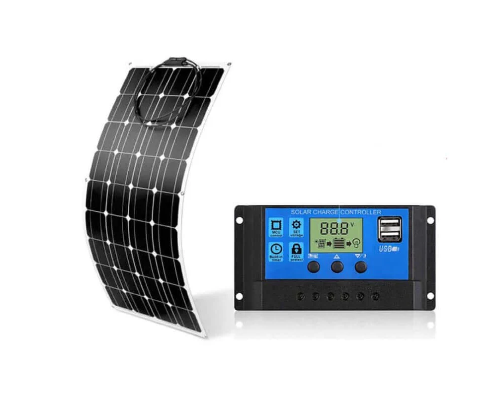 120W 18V Semi Flexible Solar Panel with charge controller - Image 2
