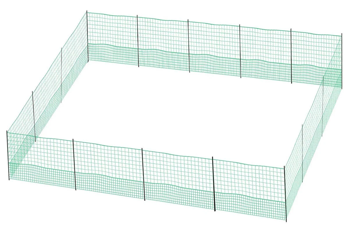 12M Chicken Fence Hen Poultry Coop Farm Runs Mesh Cage Net Habitat Safe House Pen - Image 2