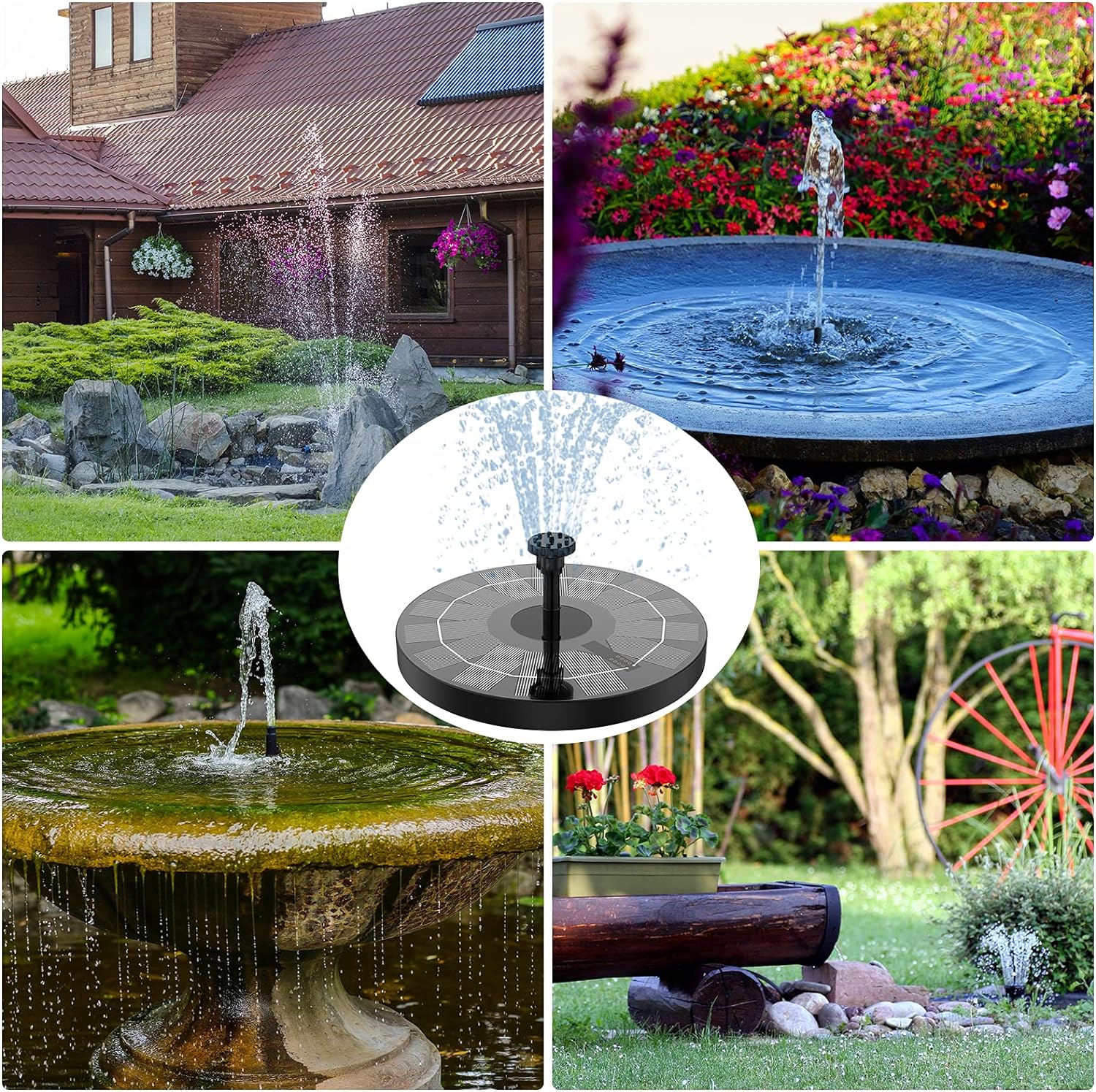 13cm Floating Solar Water Fountain Pump - Image 6