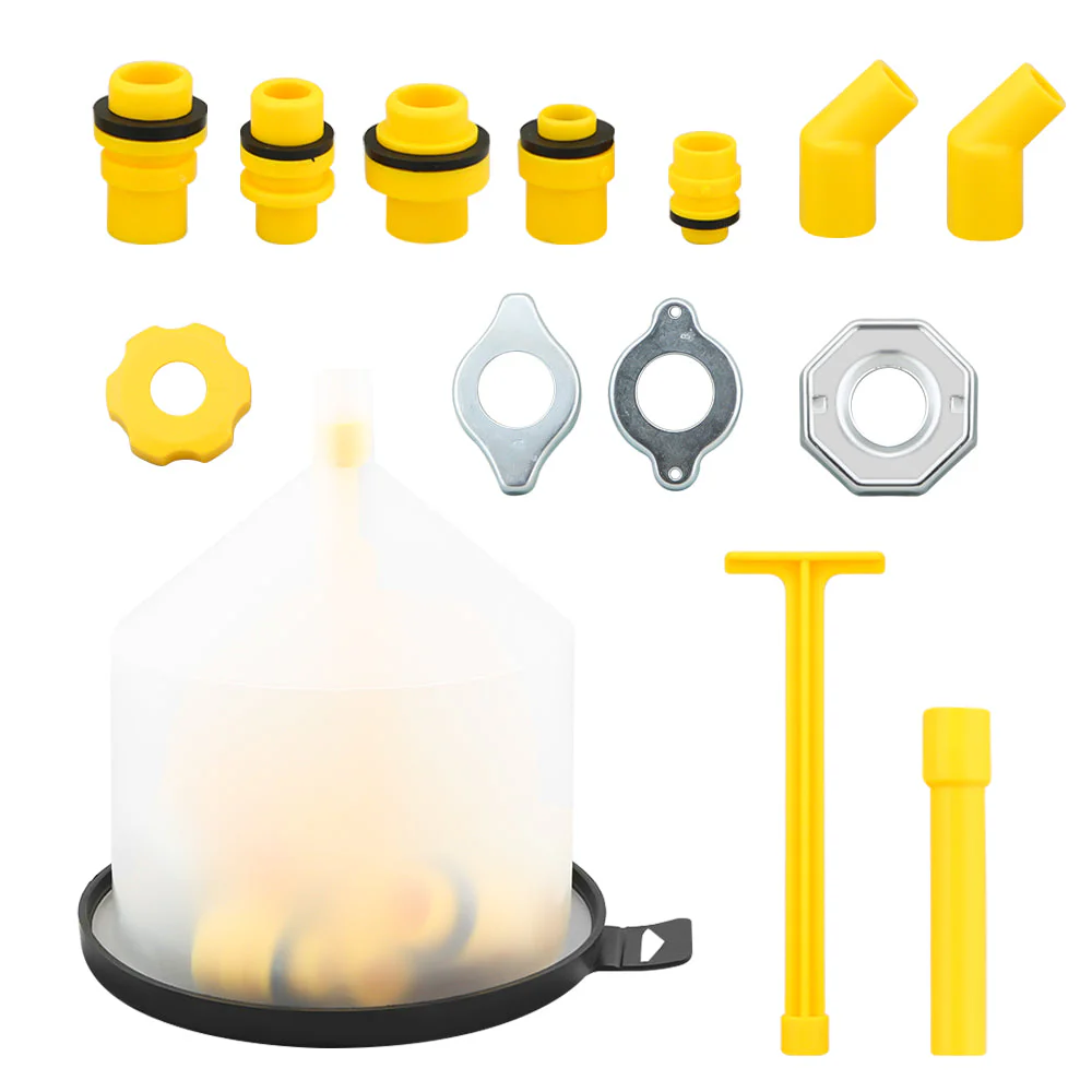 15-Pieces No Spill Coolant Filling Funnel Kit - Image 6