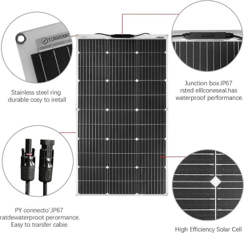 150W Solar Panel Flexible Kit - Image 4