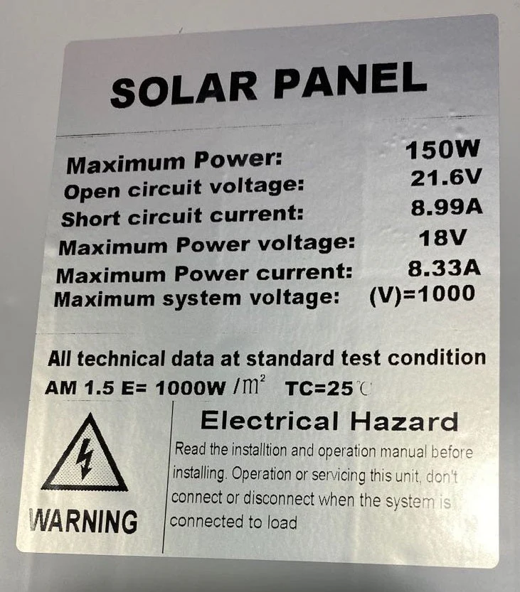 150W Solar Panel with Solar Controller - Image 7