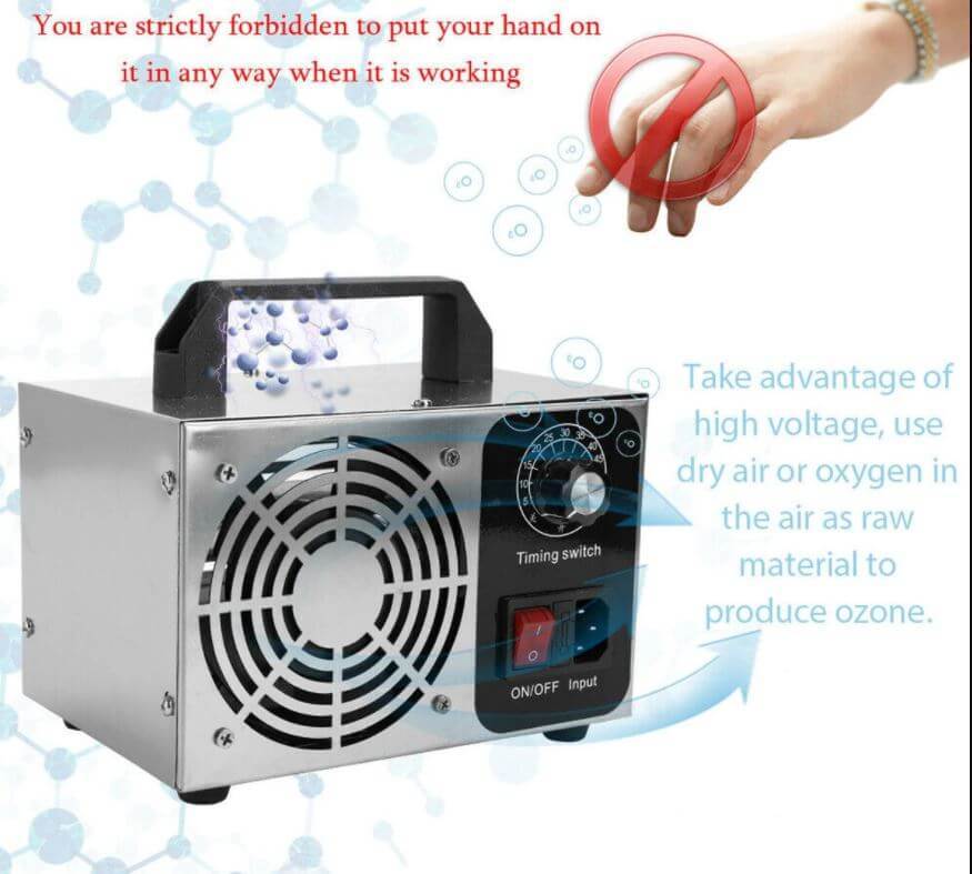 15G Ozone Generator Machine Air Filter Purifier Fan - Image 4