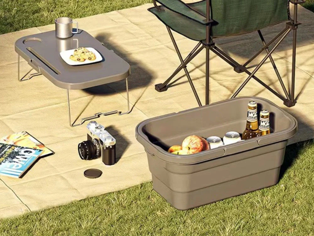 15L Picnic Storage Box Portable Folding Picnic Basket - Image 3