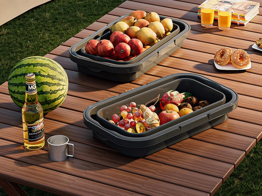 15L Picnic Storage Box Portable Folding Picnic Basket - Image 4