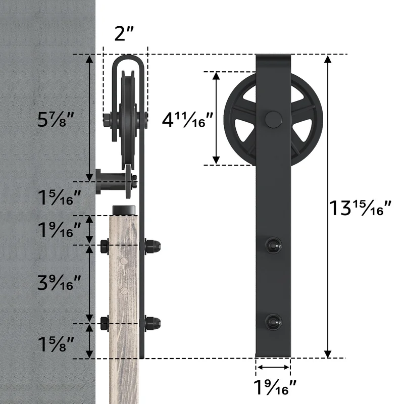Barn Door Hardware Kit 2.5m - Image 5