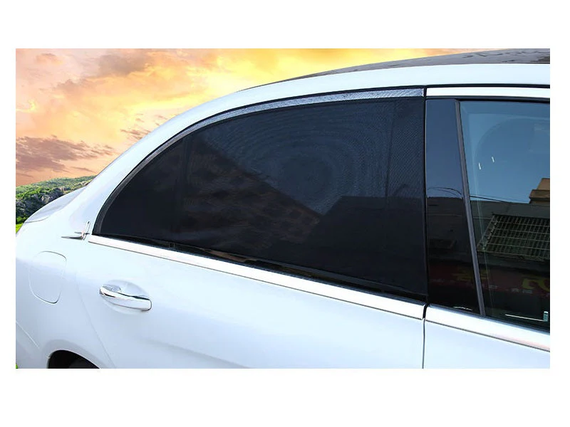 2*Car Side Rear Window Sun Visor Shade Mesh Cover Shield Sunshade UV Protector - Image 5