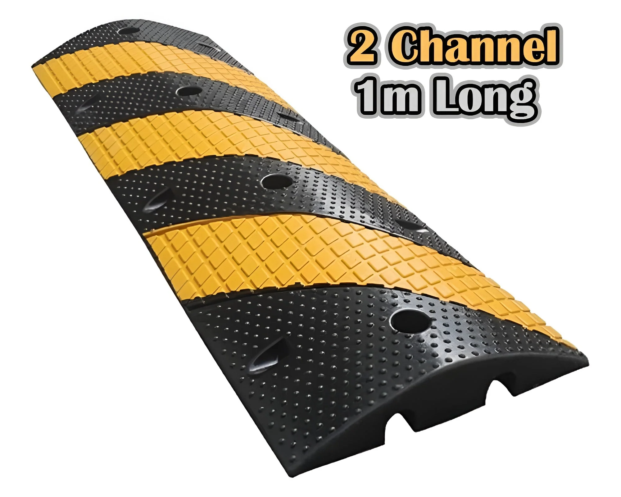 2 Channel Floor Cable Protector Solid Ramp - Image 2