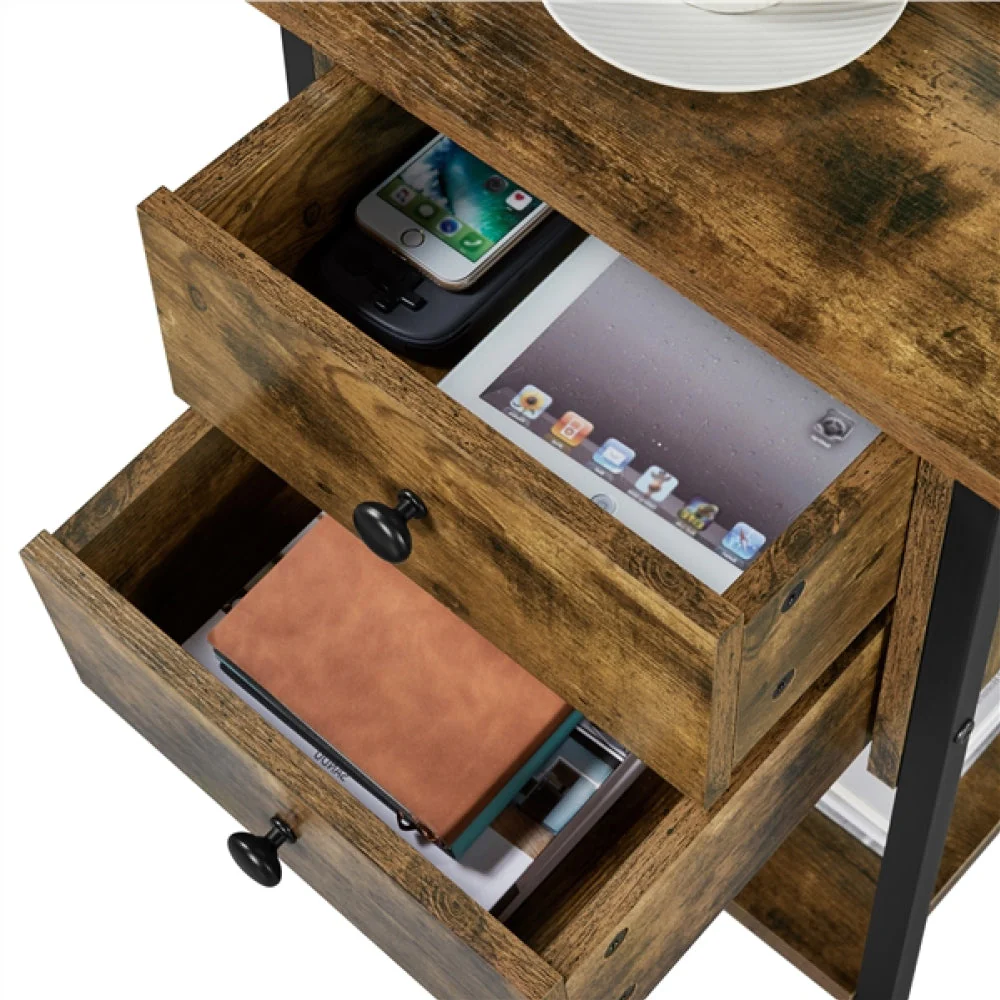 2-Drawer Side Table - Image 6
