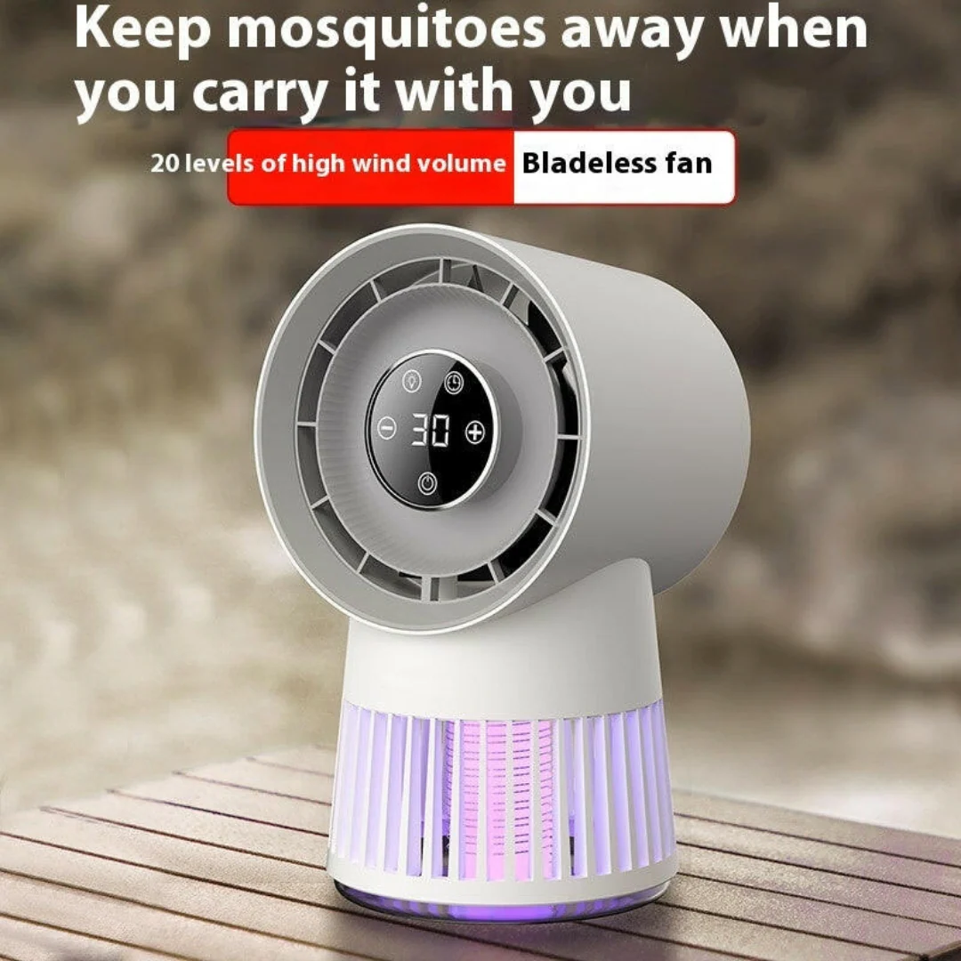 2 in 1 Bug Zapper Desk Fan Bladeless Mosquito Zapper - Image 9