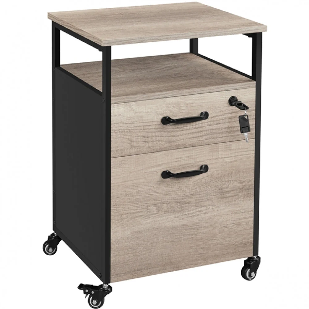 2 Sets Mobile Office File Cabinet - Image 2