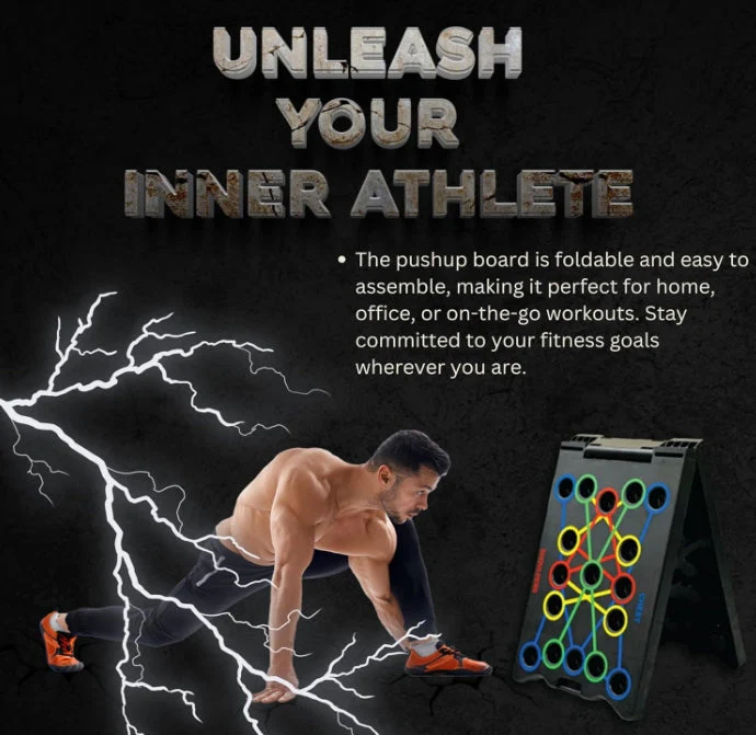 22 Ways In 1 Push Up Board System, Body Building Exercise Tools - Image 3