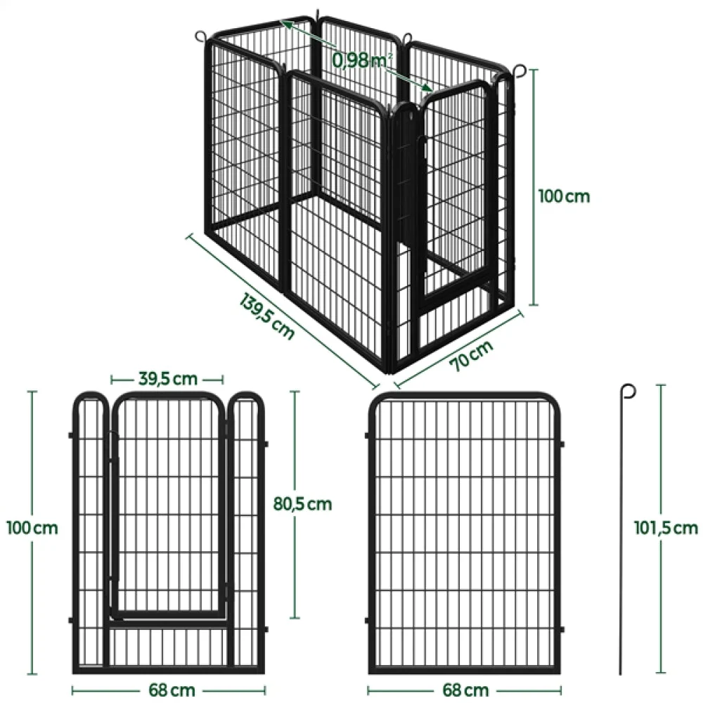 24 Panels Heavy Duty Dog Playpen - Image 2