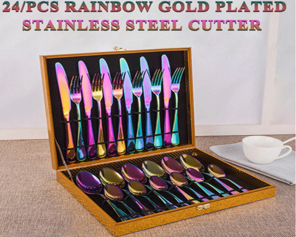 24 PCS Stainless Steel Cutlery Set - Image 10