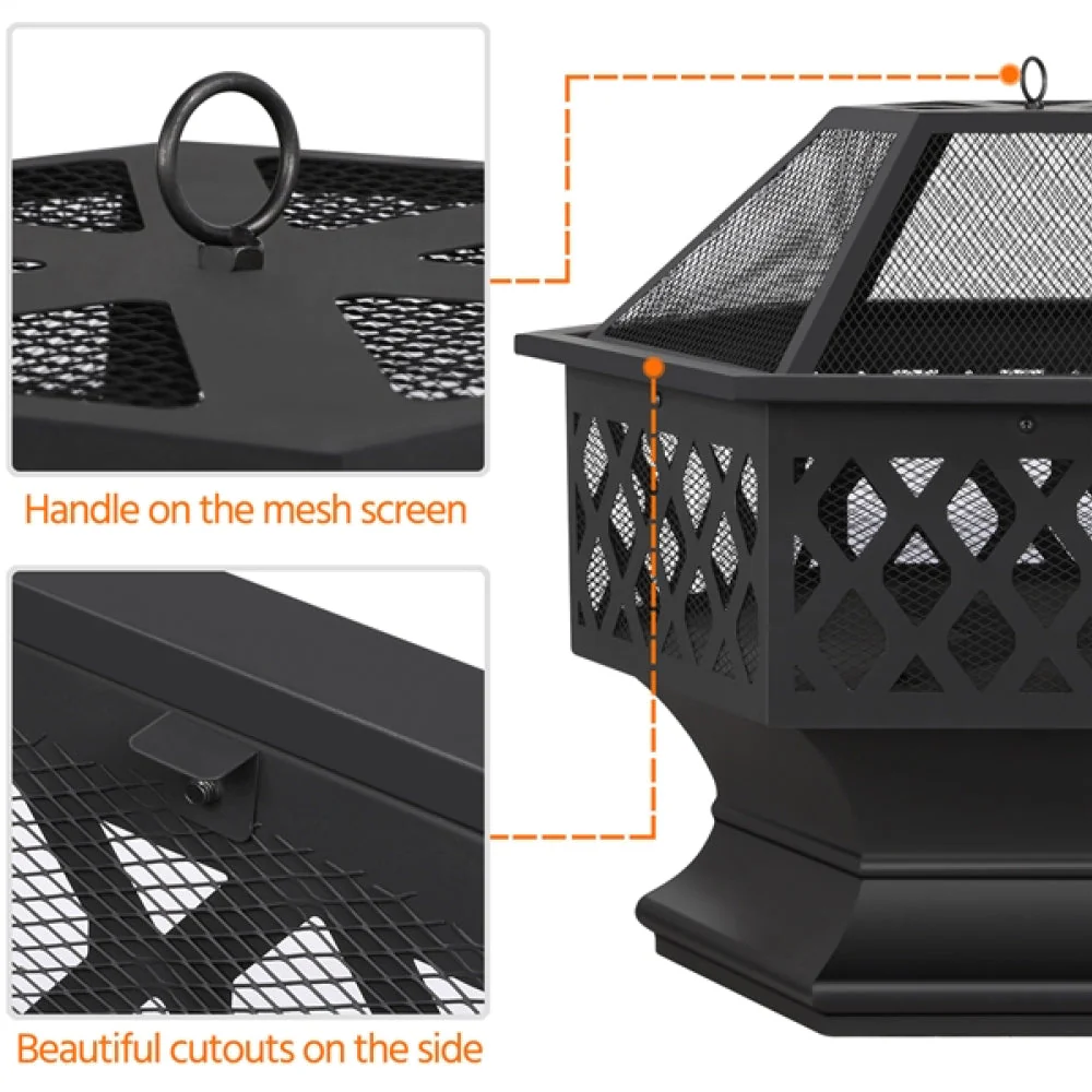24in Heavy Duty Fire Pit - Image 8