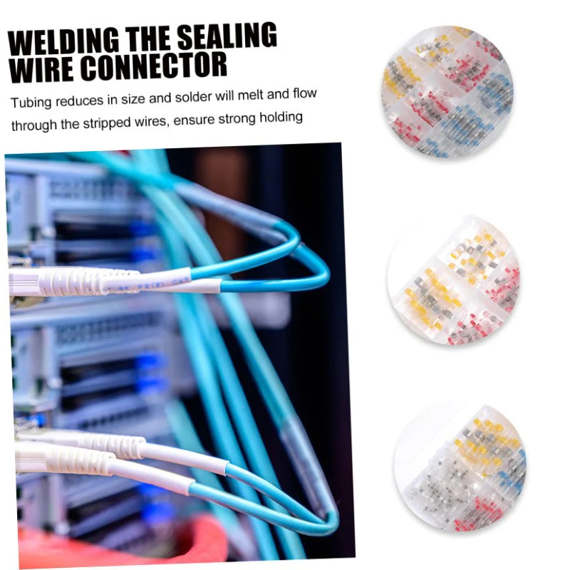 250pcs Solder Seal Sleeve Heat Shrink Butt Wire Connectors Terminals - Image 5