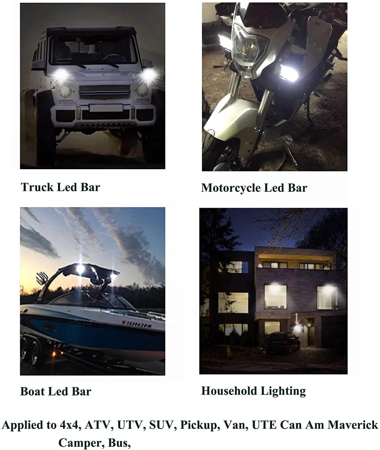 2Pcs 4Inch Led Work Light Bar - Image 6