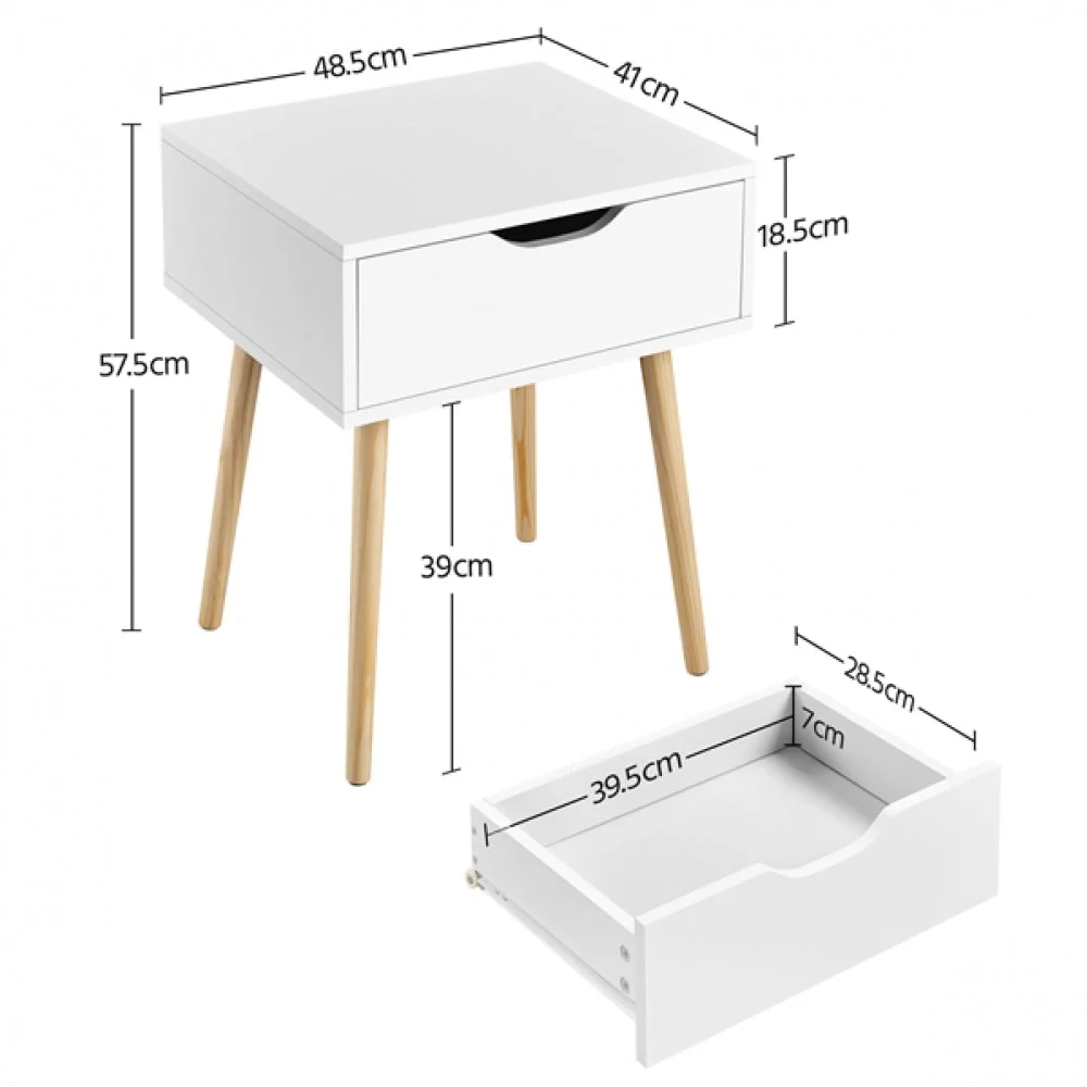 2pcs Brand New Side Table Nightstand - Image 8