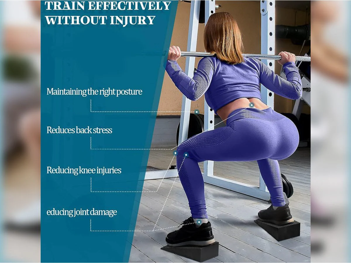 2Pcs Yoga Squat Wedge Anti-Slip Exercise Block for Pilates Fitness - Image 11