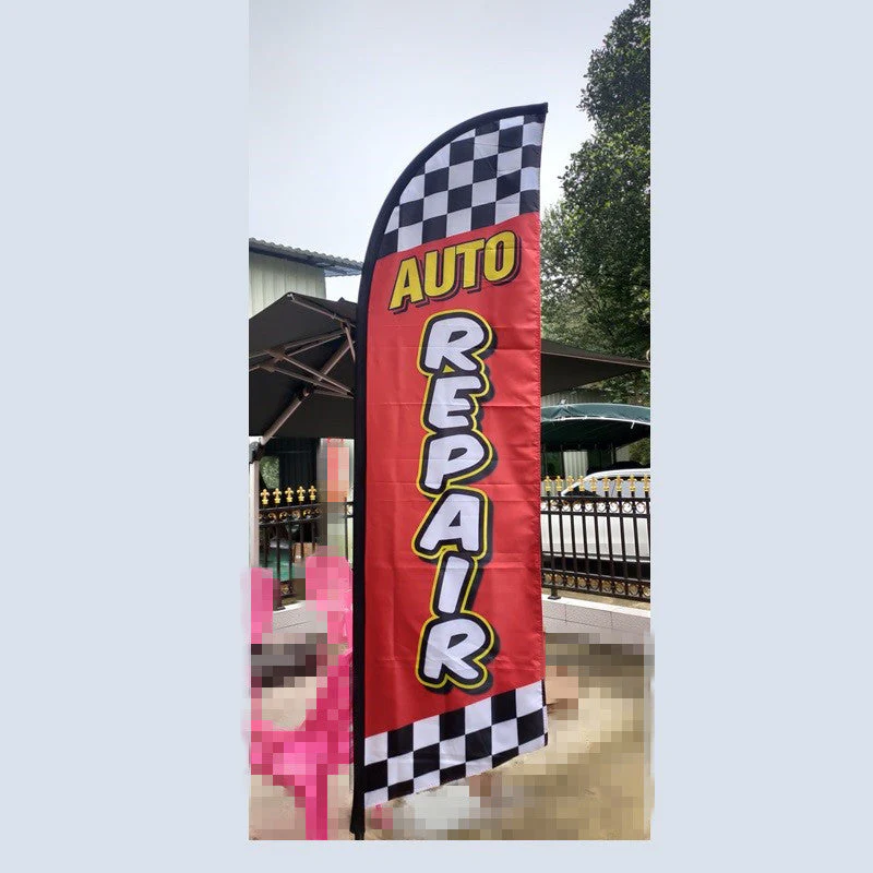 3.4M "HAIR SALON" DOUBLE SIDED FLAG - Image 2