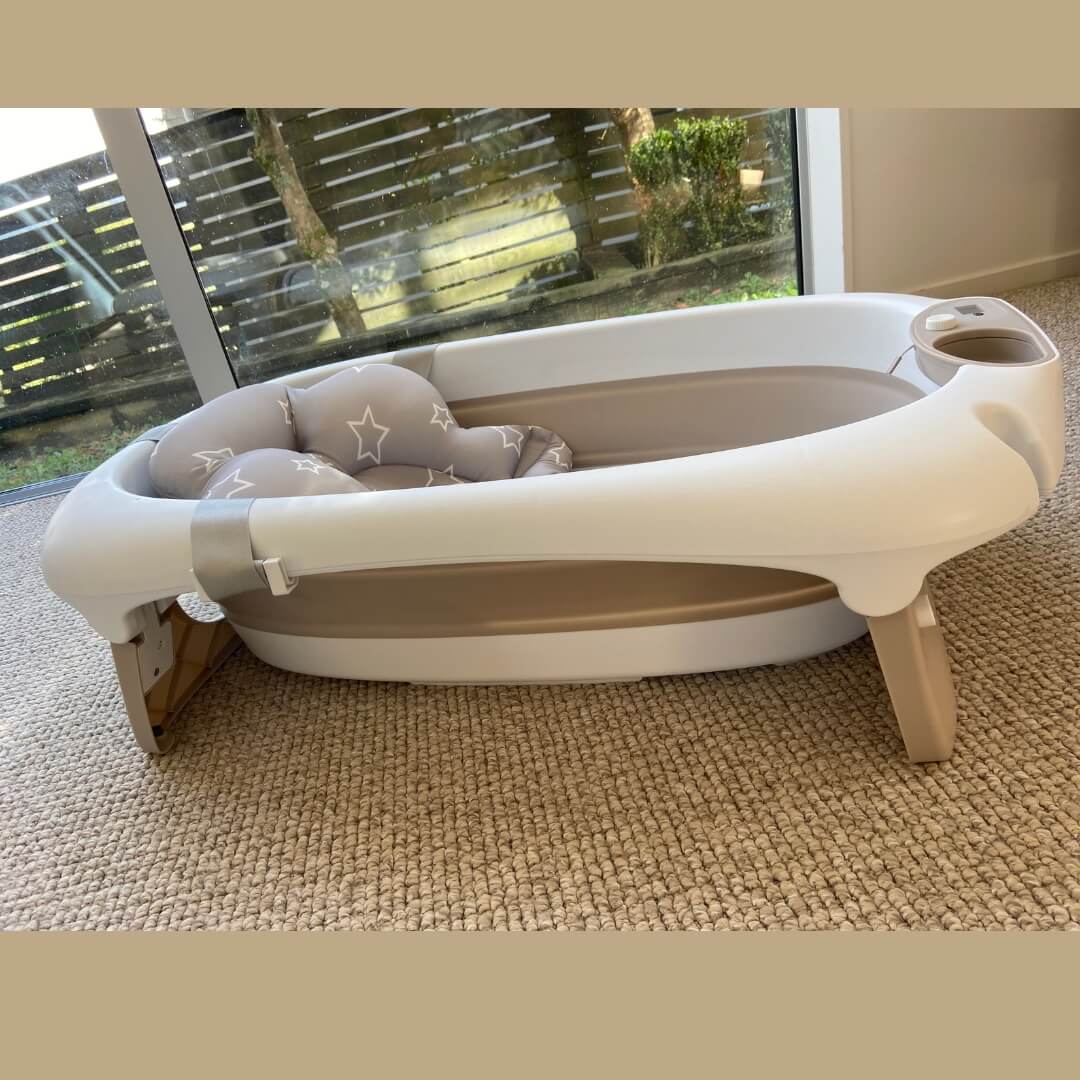 3 in 1 Foldable Baby Bath Tub & Bath Seats -Unisex Grey - Image 7