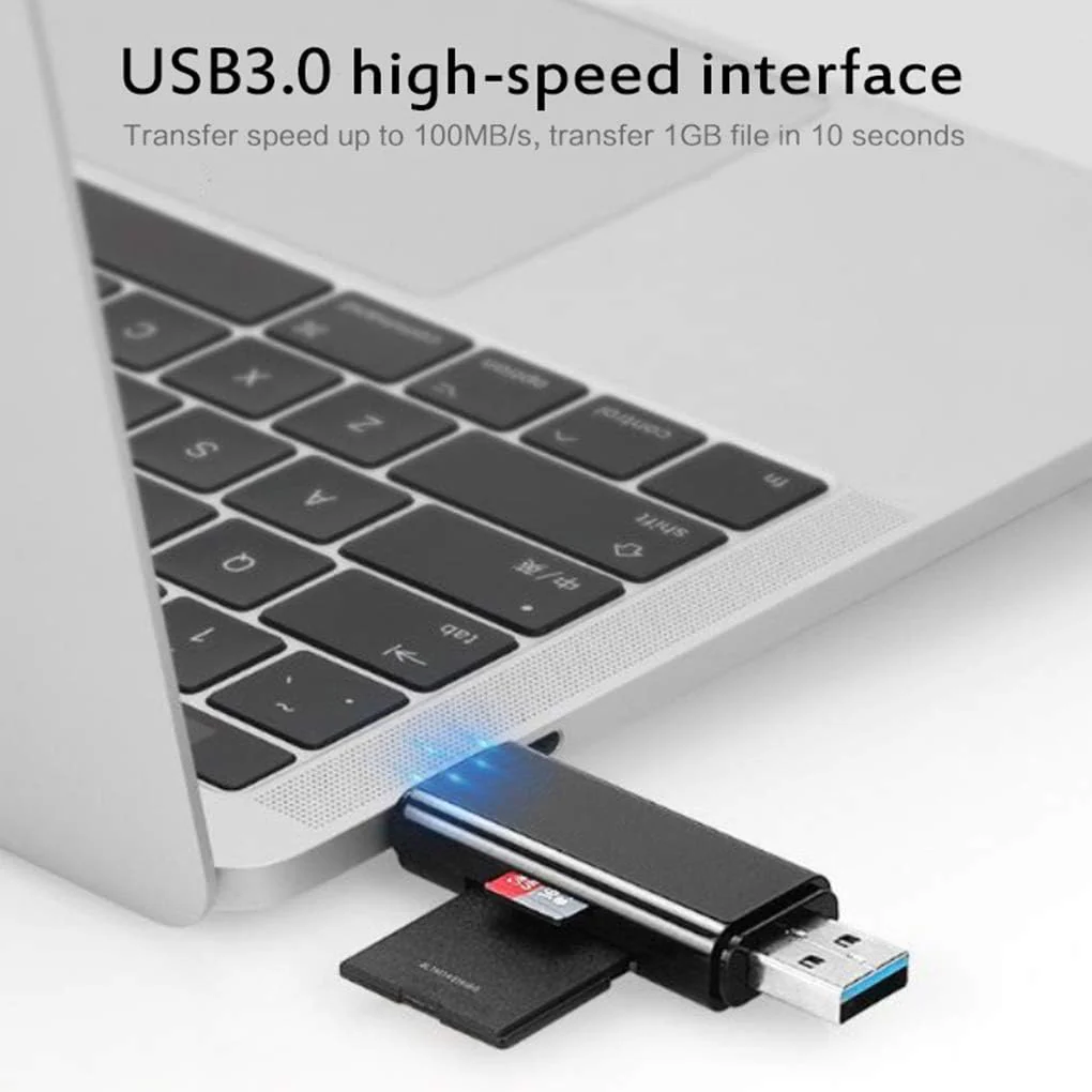3 in 1 USB-C SD Micro SD Memory Card Reader - Image 5
