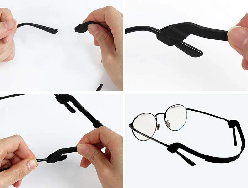 3 PCS Boy Colour Eyeglasses Silicon Antislip Holder Cover Ear Hook Retainer - Image 3