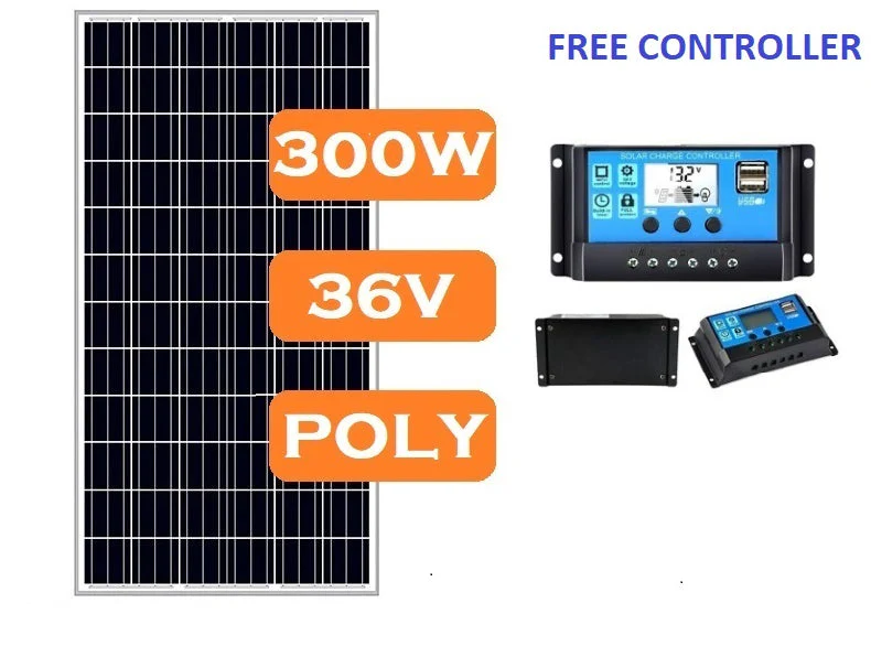 300W Solar Panel with Solar Controller - Image 3