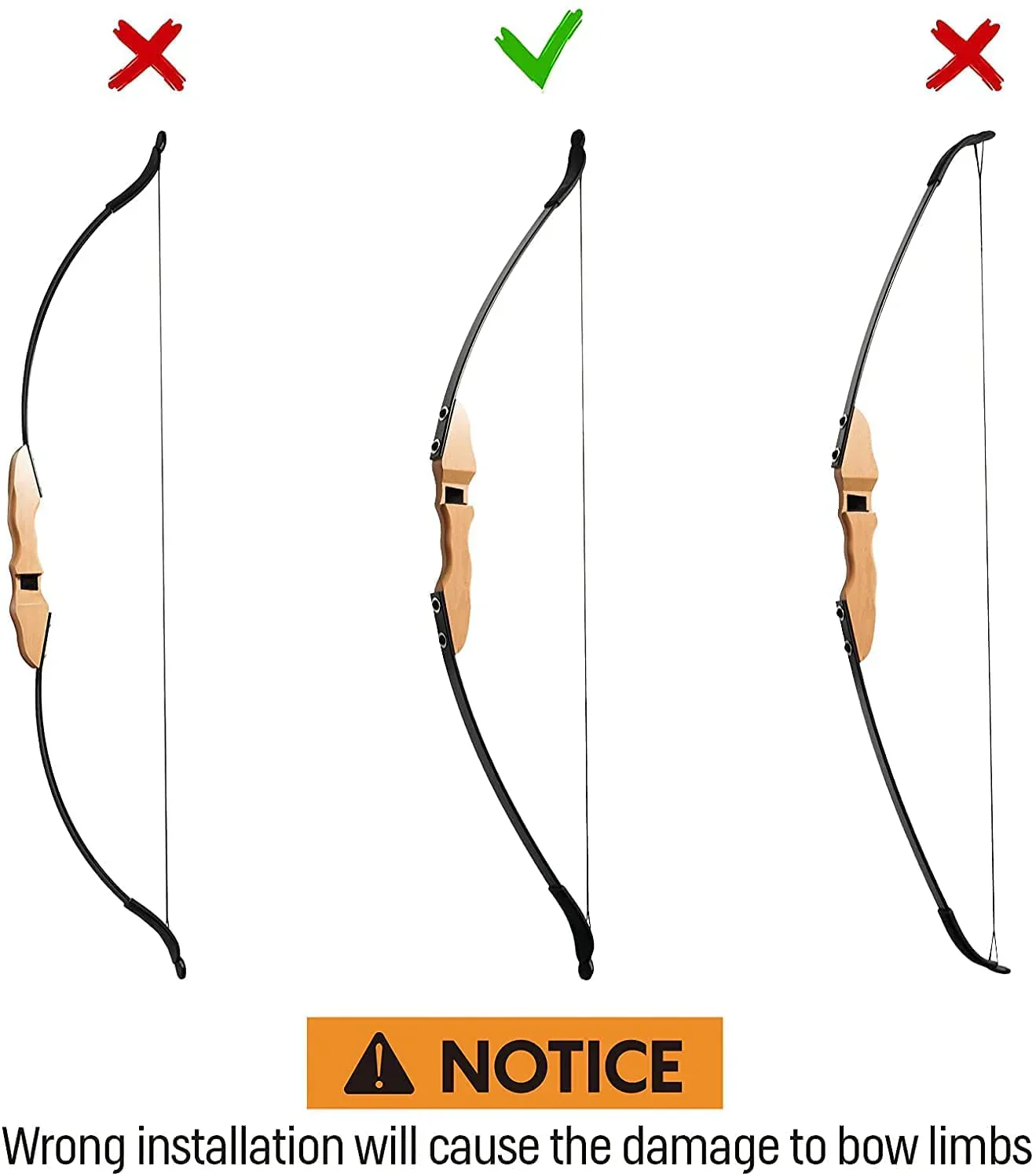 30lbs Archery Hunting Recurve Bow (Wood) - Image 10