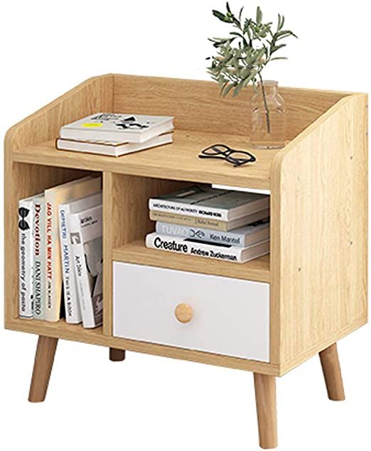 Bedside Table Nightstands with Drawer - Image 2