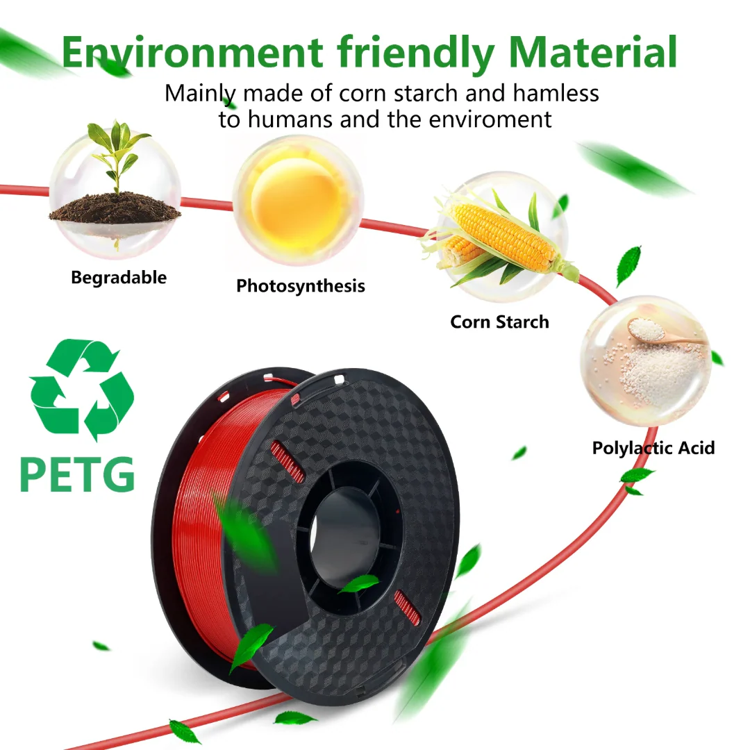 3D Printer Filament PETG Consumable (Red) - Image 4
