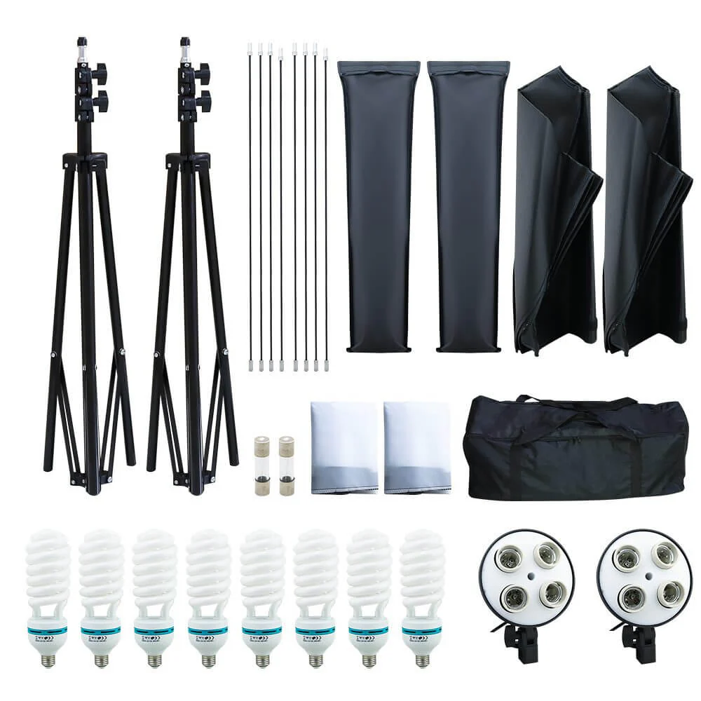 4 Head Photography Studio Lighting Kit - Image 8