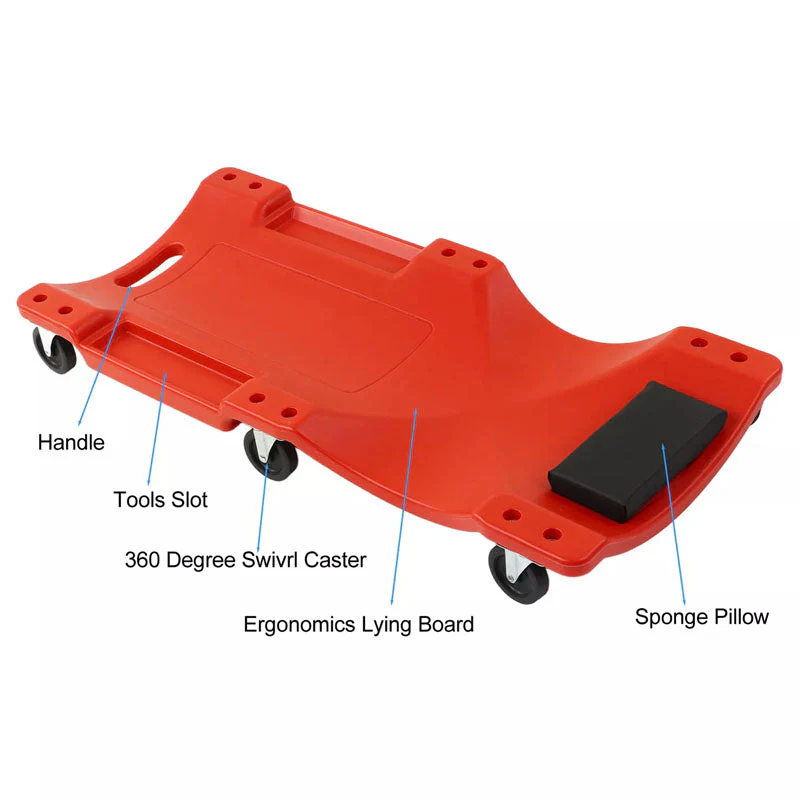 40" Floor Creeper Low Profile Mechanics Creeper Garage Car Creeper - Image 6
