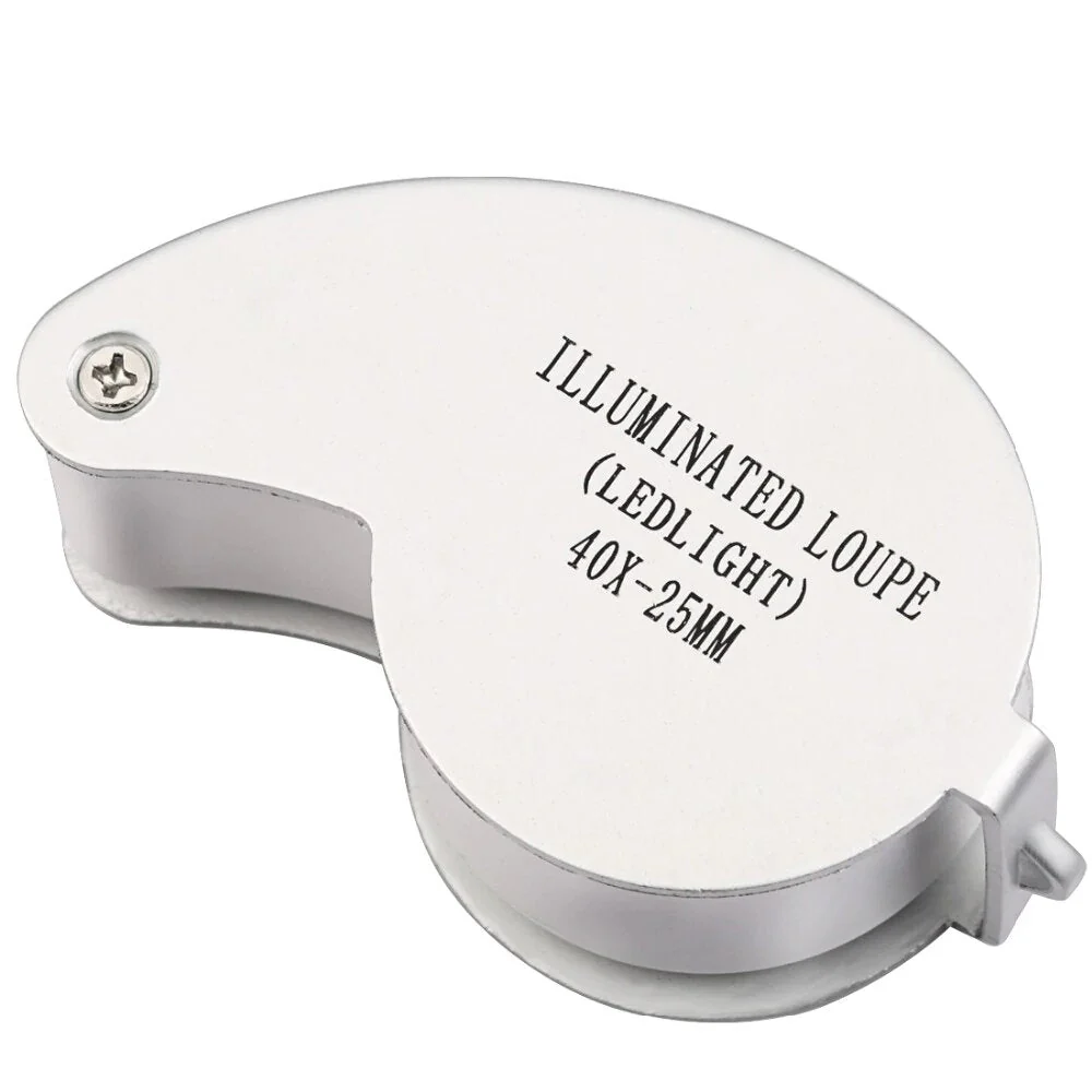 40X Portable Folding Magnifier Loupe - Illuminated Magnifier - Image 4