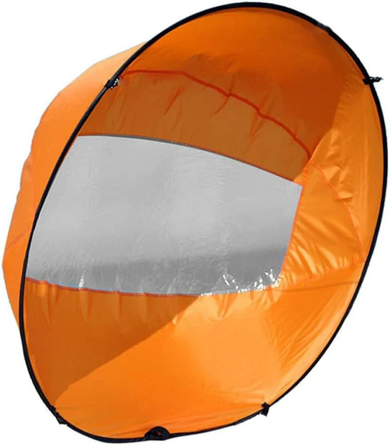 42in Sail Foldable Kayak Boat Wind Sail (Orange) - Image 4