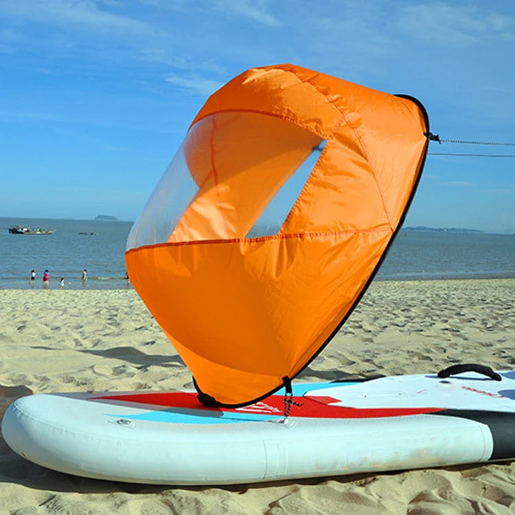 42in Sail Foldable Kayak Boat Wind Sail (Orange) - Image 7