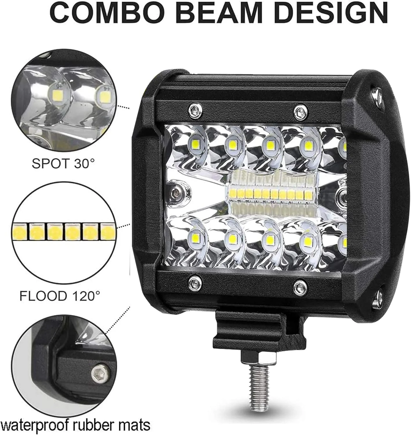 4Inch LED Work Light Bar - Image 3